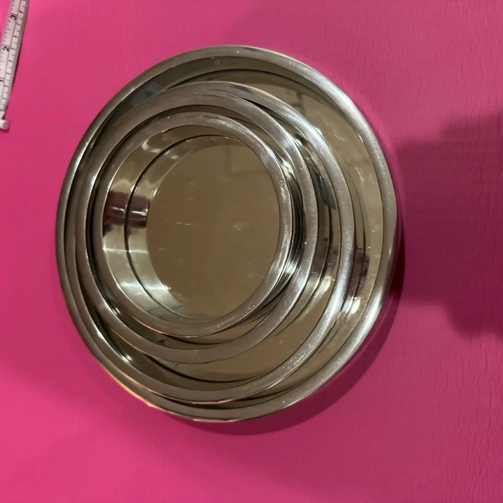 Chiasso Exclusive decorative silver round hanging mirrors
